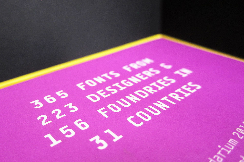 BOM - Büro Olli Meier - Typodarium, 2015, Kalender, Typo, Typografie, Typography, Gestaltung, Cover, Verpackung, Packaging, Schrift, Grafikdesign, Design